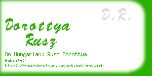 dorottya rusz business card